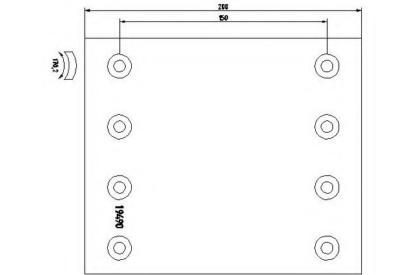 DON SJ/34/1 Brake Lining, drum brake
